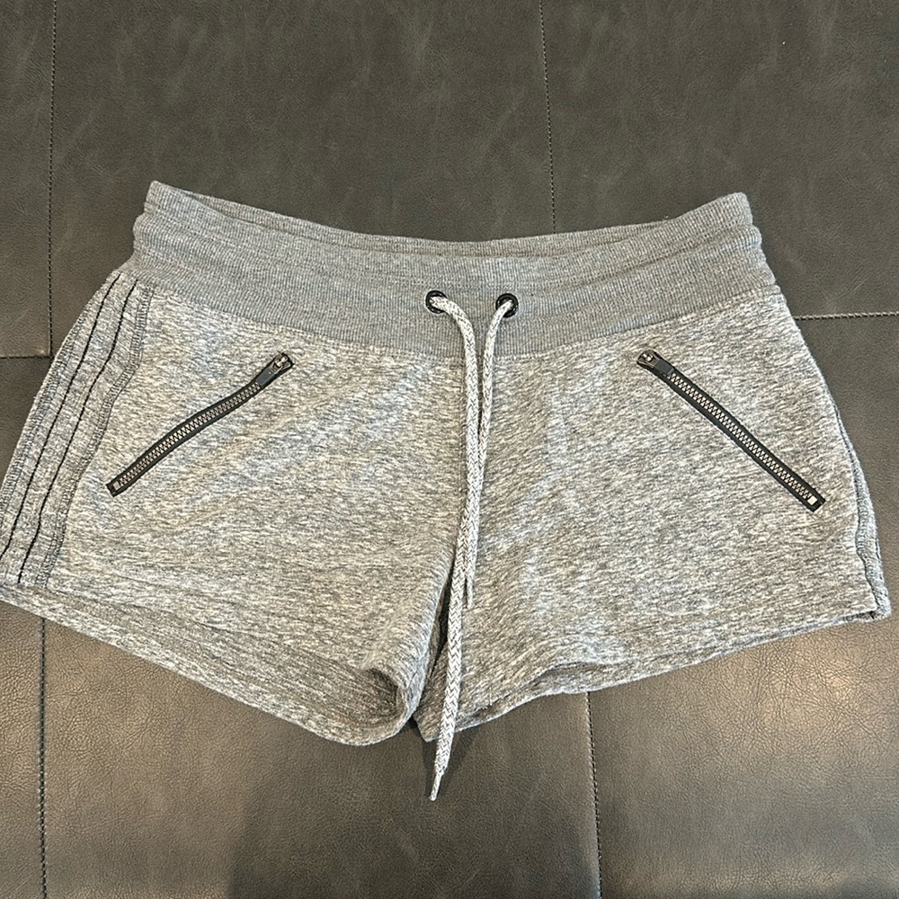 Athleta grey drawstring shorts size xs